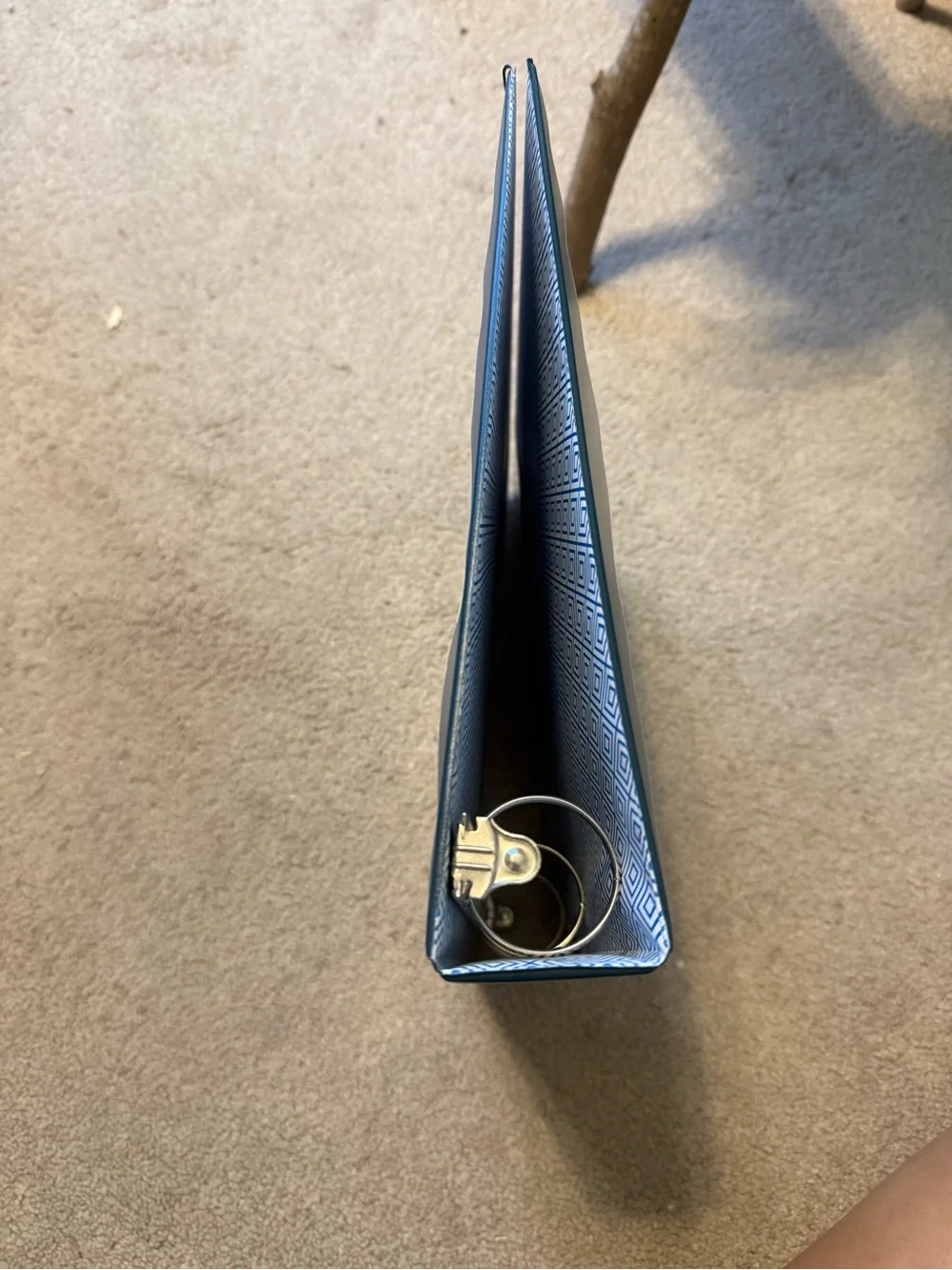Sleek Dark Teal Vinyl 3-Ring Binder